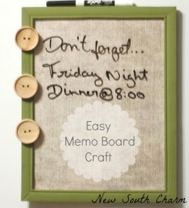 Easy Memo Board Craft