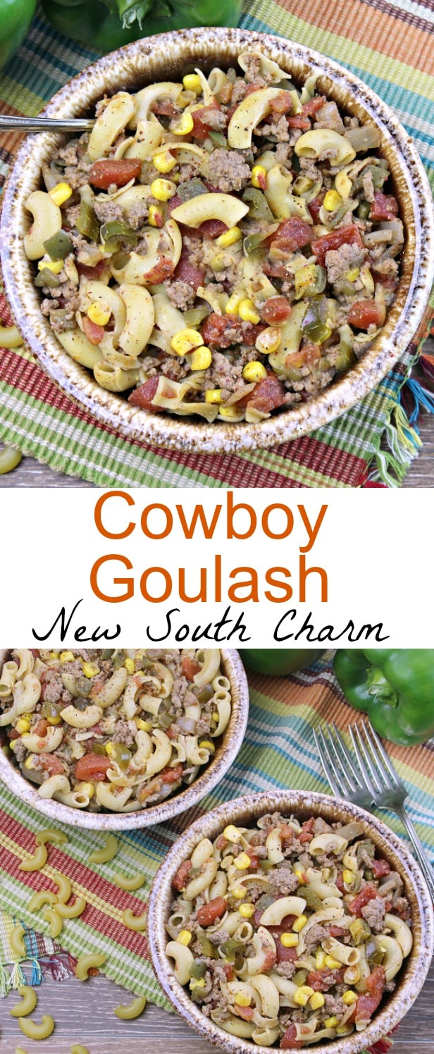 owboy Goulash is my twist on a the traditional goulash recipe. This version features lots of Tex-Mex flavors with just a enough spice to give it a kick.