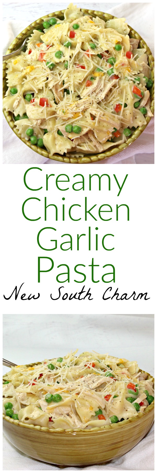 Cream Chicken Garlic Pasta 