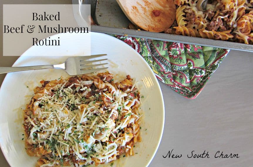 Baked Beef and Mushroom Rotini FB