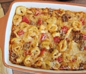 Easy Three Cheese Tortellini Bake