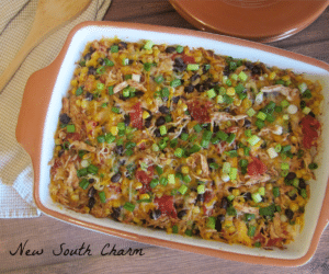 Chicken Fajita Casserole Cover