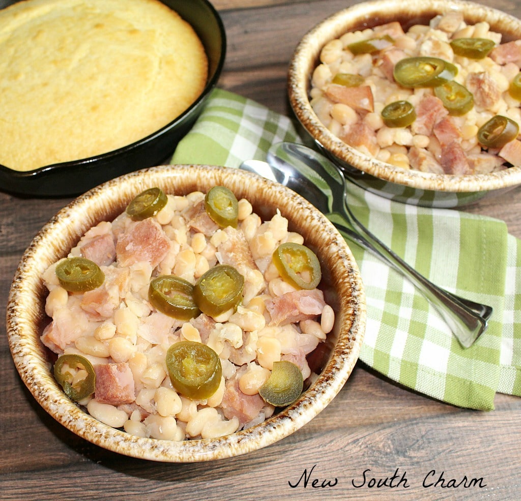 Slow Cooker Ham and White Beans Cover