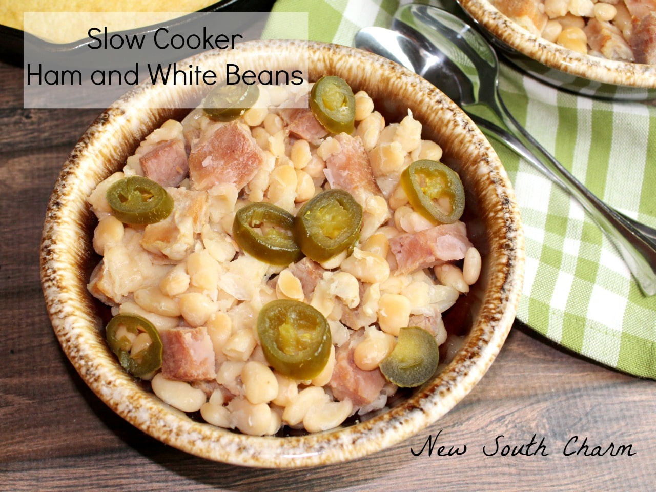 Slow Cooker Ham and White Beans FB