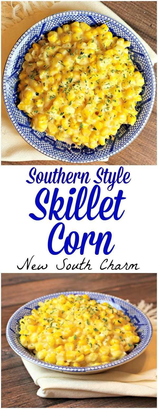 Southern Style Skillet Corn is the prefect easy side dish everyone will love. 