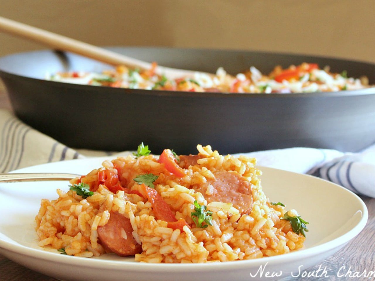 Easy Smoked Sausage And Rice Skillet New South Charm,Slow Cooker Chicken Breast Recipes