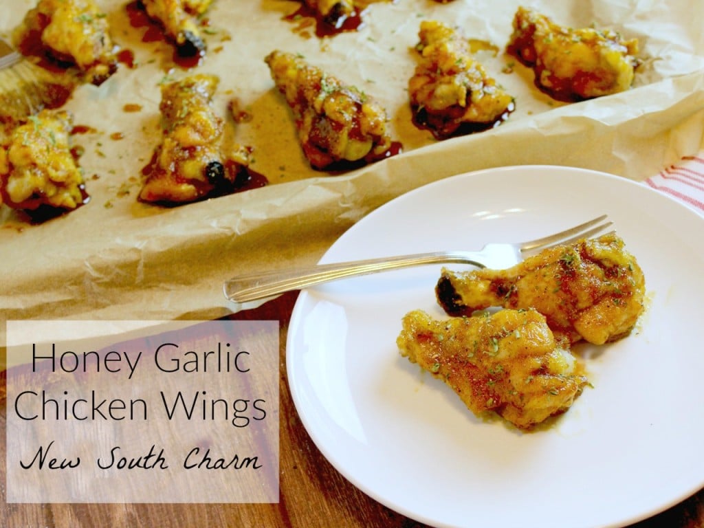 Honey Garlic Chicken Wings - New South Charm: