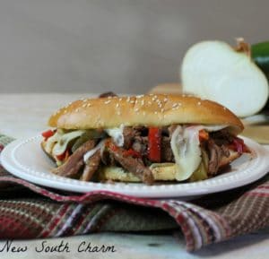 Slow Cooker Philly Cheesesteak Cover