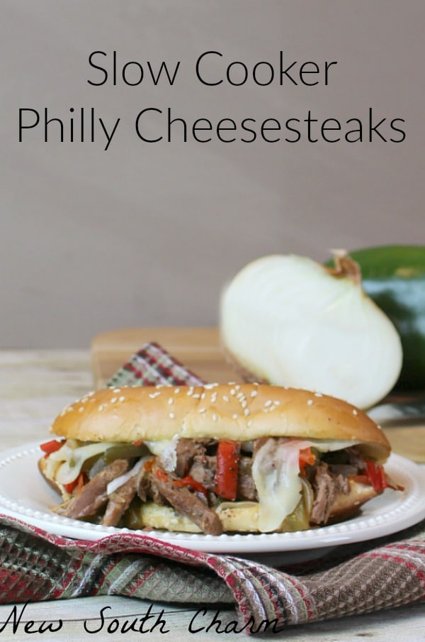 Slow Cooker Philly Cheesesteaks - New South Charm