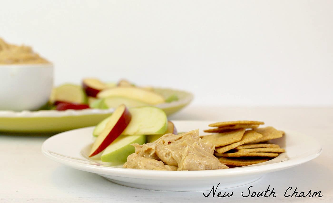 Creamy Peanut Butter Fruit Dip is an easy snack the whole family love. Made with 5 ingredients in less than 10 minutes. 