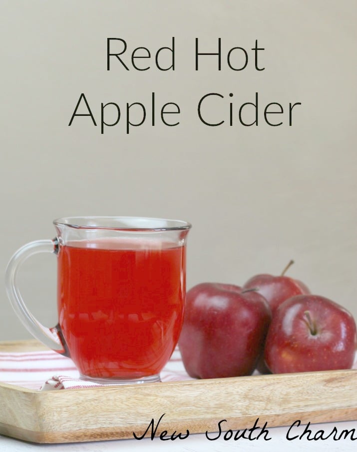 Red Hot Apple Cider is a fun drink to enjoy while tailgating, pumpkin carving, or decorating your Christmas Tree. 