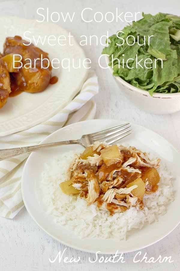 Slow Cooker Sweet and Sour Barbecue Chicken 