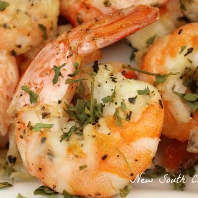 Lemon Garlic Parmesan Shrimp Pasta - New South Charm: