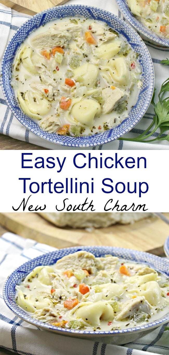 Easy Chicken Tortellini Soup - New South Charm