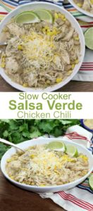 Slow Cooker Salsa Verde Chicken Chili - New South Charm: