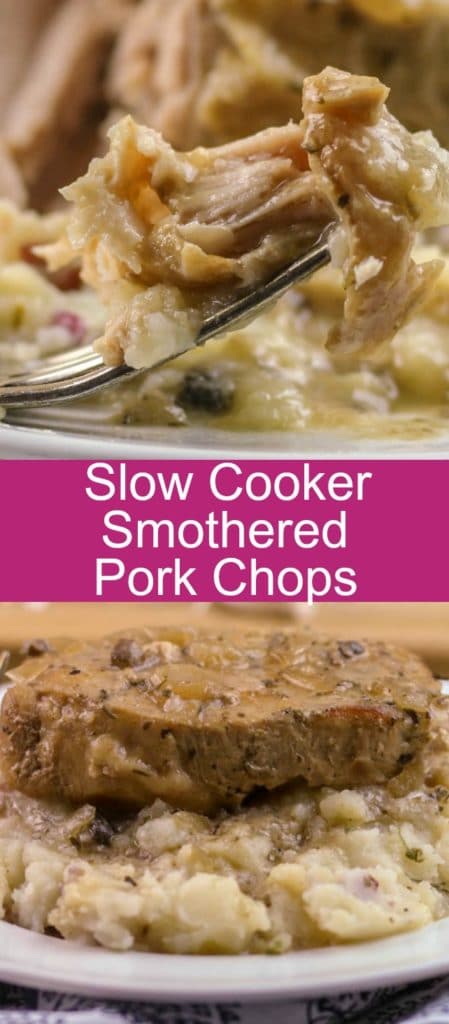 Slow Cooker Smothered Pork Chops - New South Charm