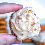 Pumpkin Snickerdoodle Cookie with cream cheese icing