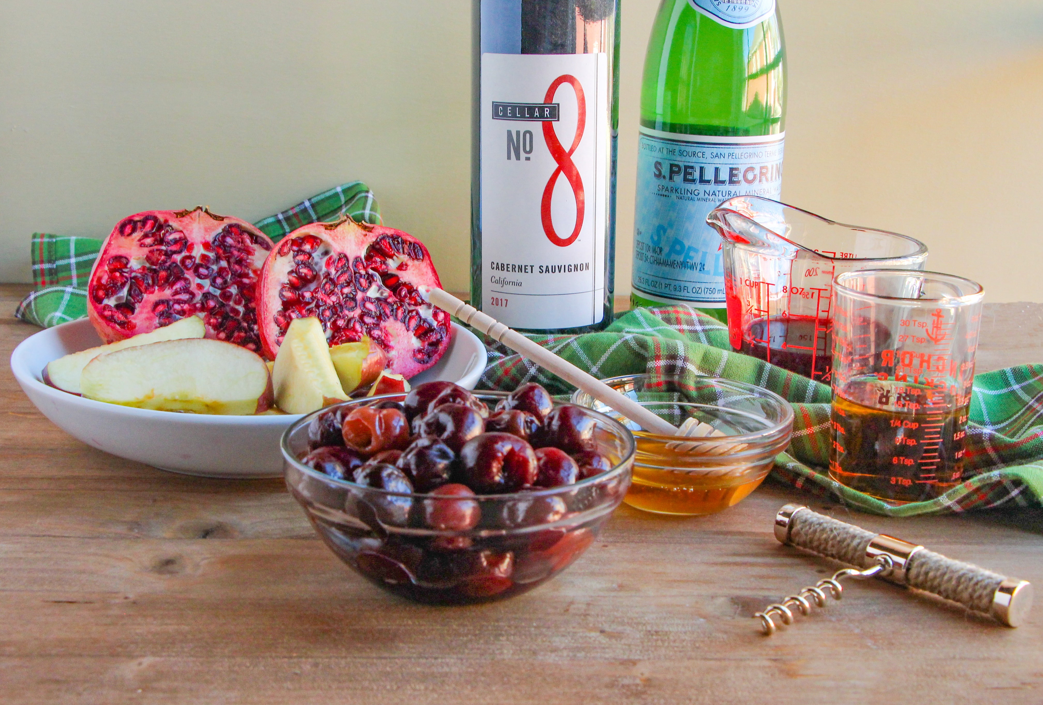 Ingredients needed to make Winter Sangria