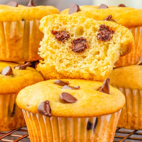 Pancake Mix Chocolate Chip Muffins