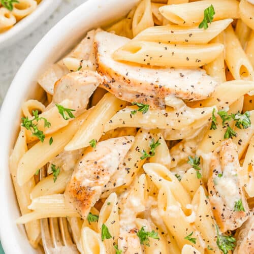 Garlic Parmesan Chicken Pasta